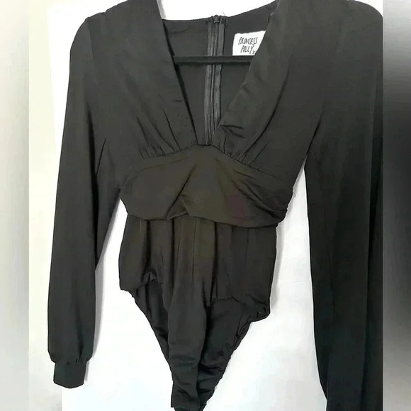 Princess Polly black long sleeve bodysuit. Size 0. Never worn. - Picture 1 of 3